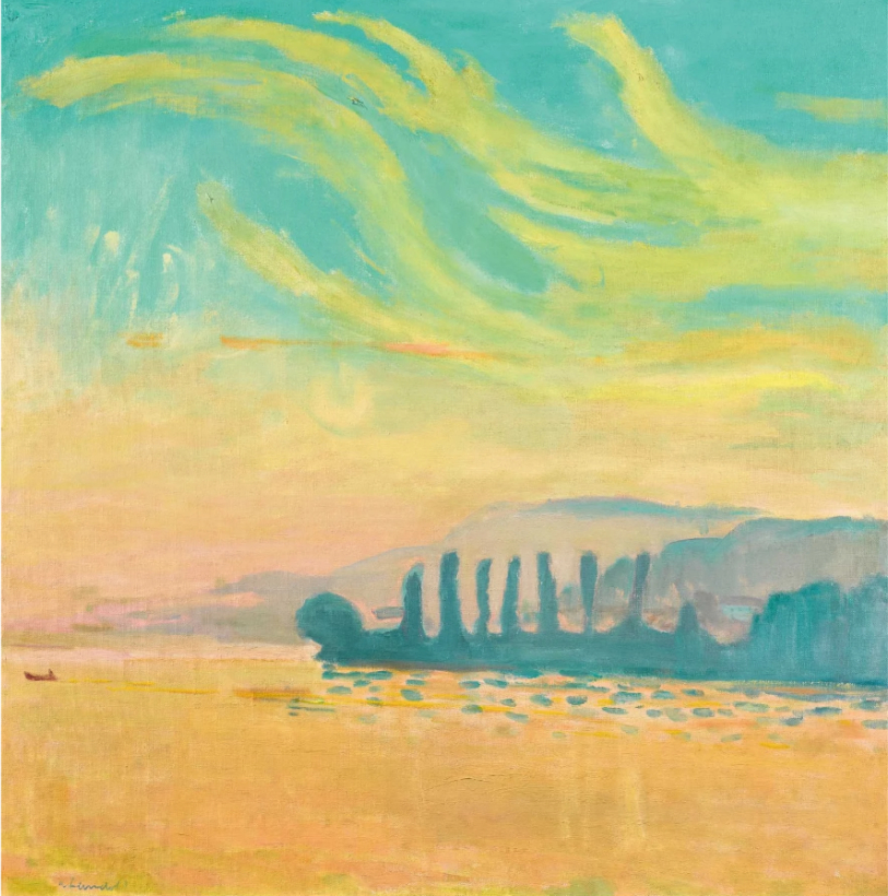 Le soir, près de Feldbach (lac de Zurich), 1969