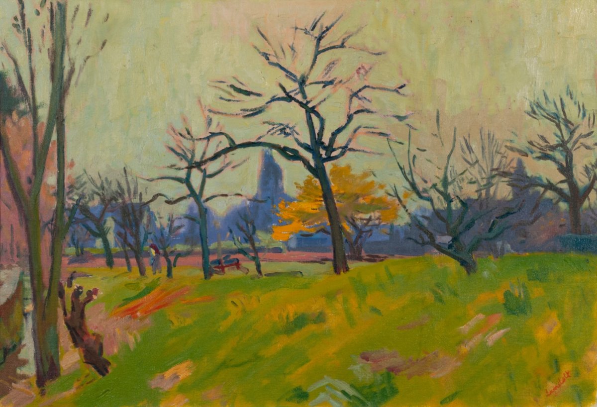 Stäfa - Le début du printemps au Haslibach, 1968