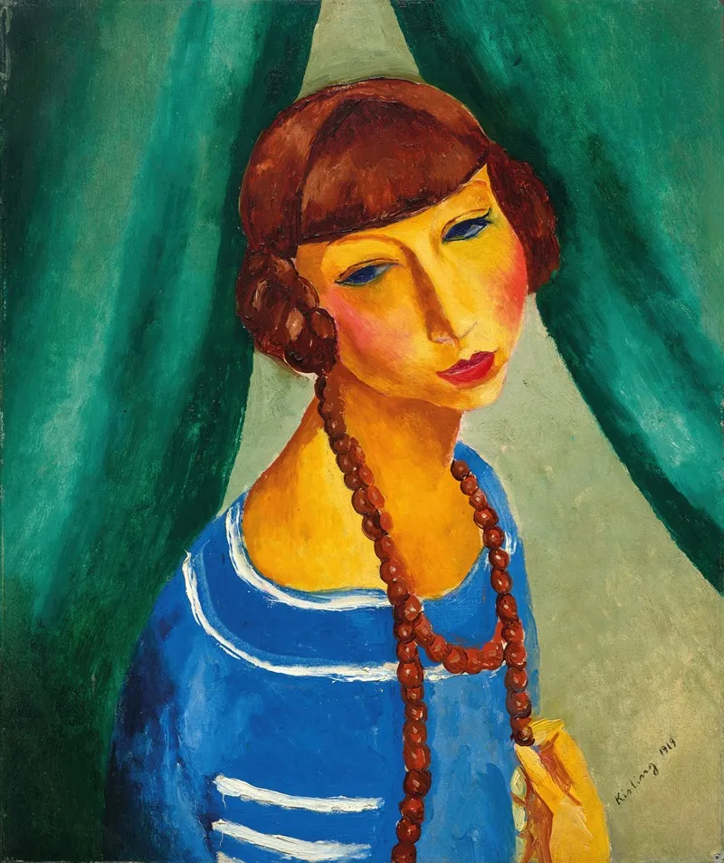 Portrait de Marguerite Gros, sœur de Mme Renée Kisling (1919)