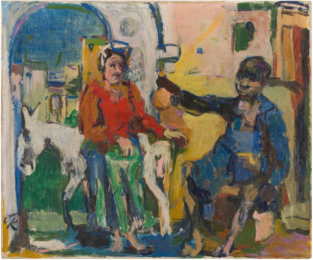 Lisbonne, scène de rue, peint en 1925