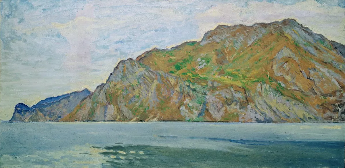 Vue de Torbole sur la rive ouest du lac de Garde (1912)