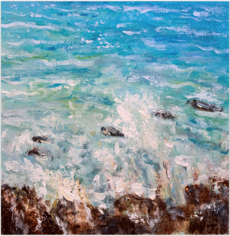 Vagues se brisant sur les rochers - Réf. CS6921