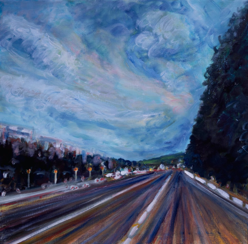 L'autoroute à la nuit tombante - Réf. CS7823