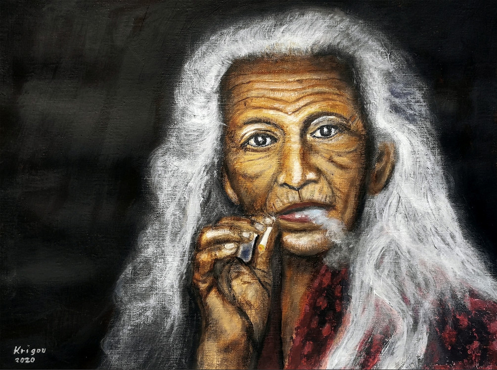 Mama Esah - Réf. CS4820 - Acrylique 40 x 30 