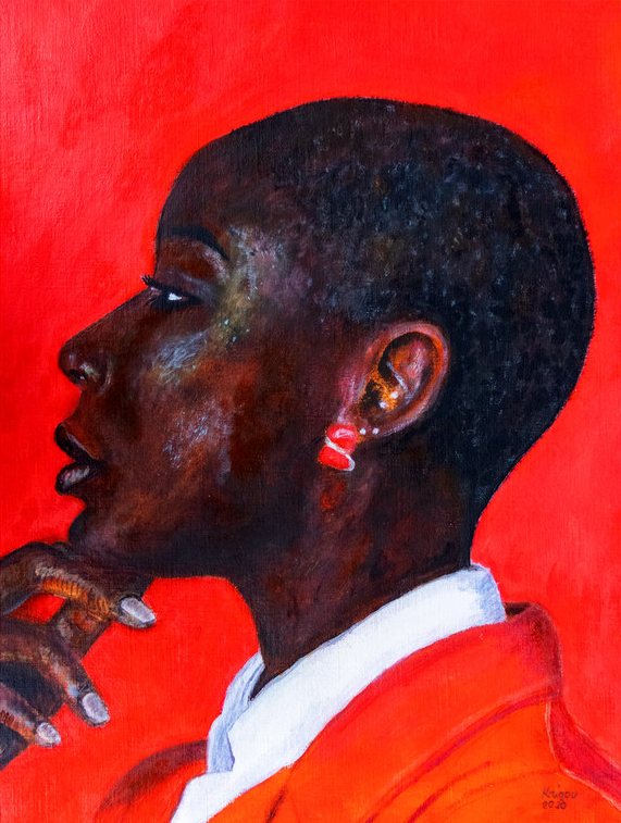 Black Magic Woman VI - Réf. CS4320 - Acrylique sur papier toilé 30 x 40 