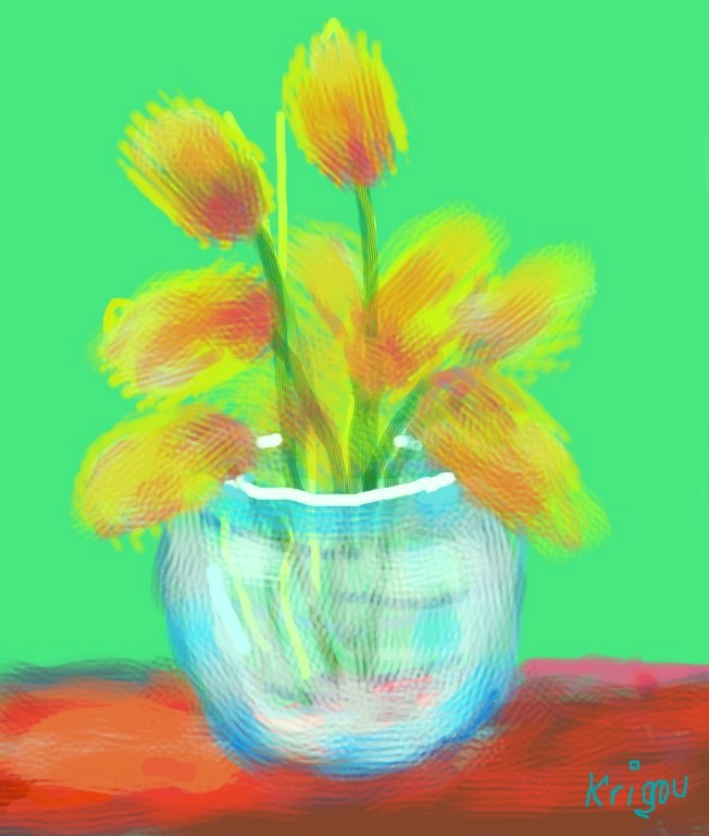 Tulipes dans un vase - Réf. CS2425DP