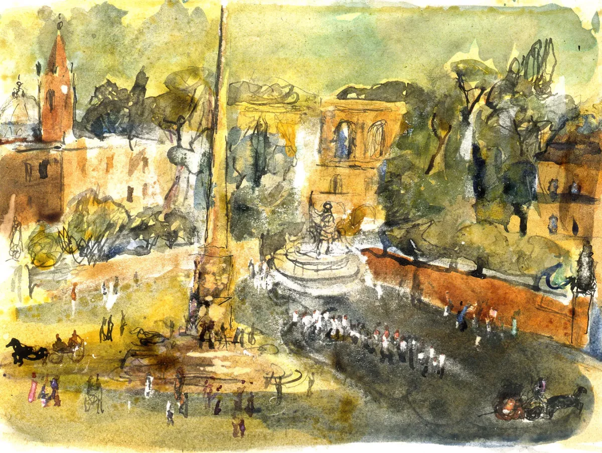 Piazza del Popolo, 1946-1947