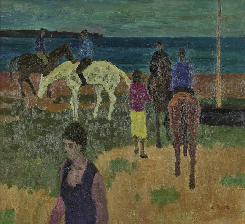 Cavaliers sur la plage