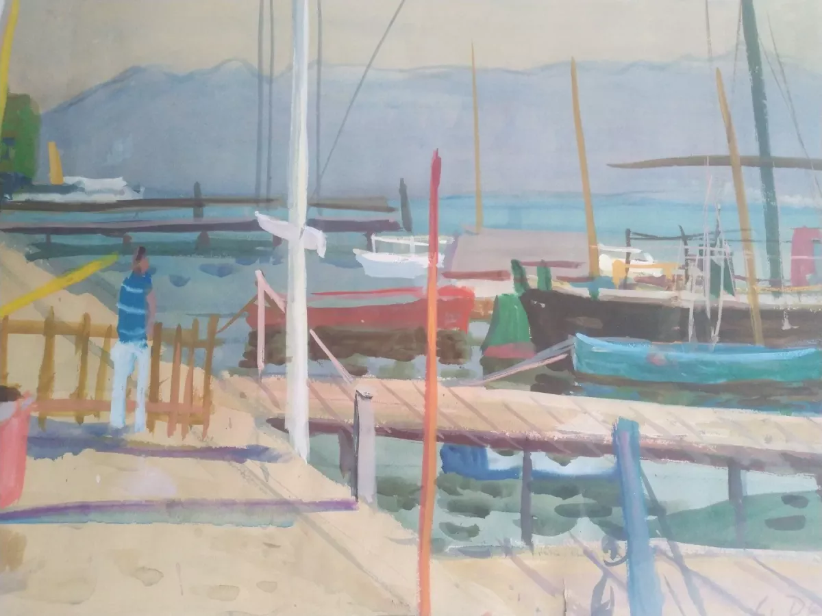 Aquarelle, Lutry 1962