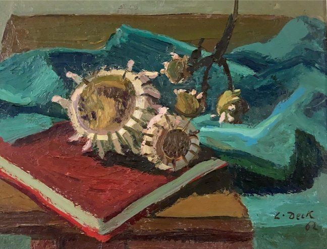 Nature morte aux chardons argentés