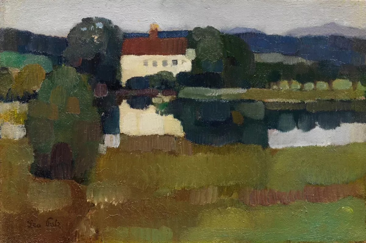  Château au bord du lac (Hartmannsberg) (1909)