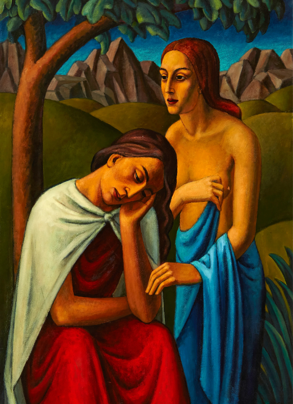 Deux femmes sous un arbre, 1926