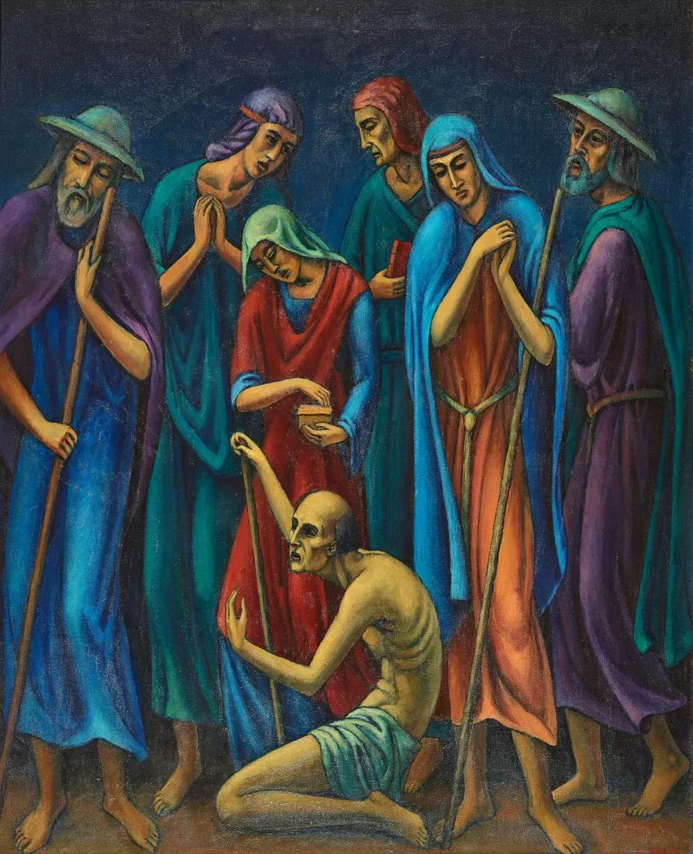 Groupe de pèlerins, 1924