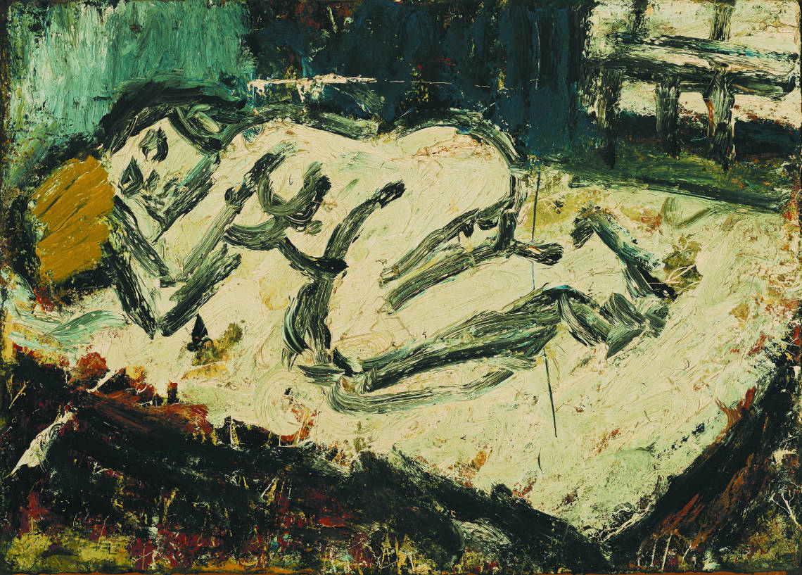 Nu (Matin d'automne), 1971, huile sur panneau d'aggloméré, 81x111 cm