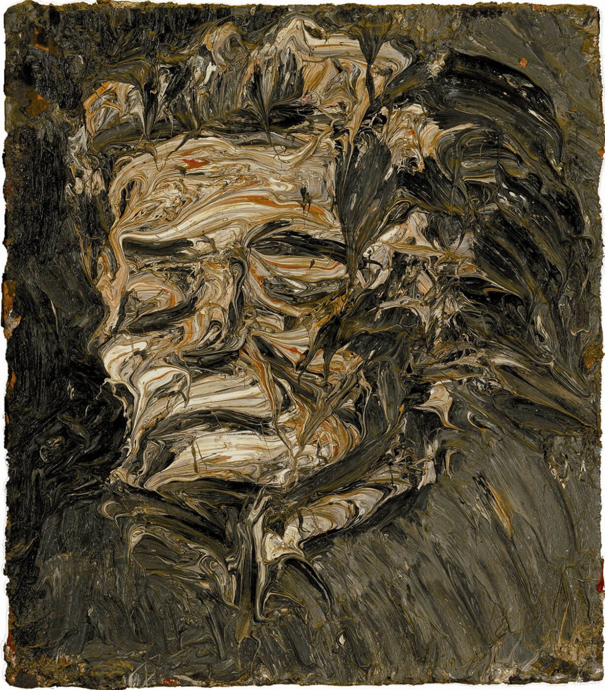 Tête de Seedo, 1959, huile sur fibre dure, 77x58 cm