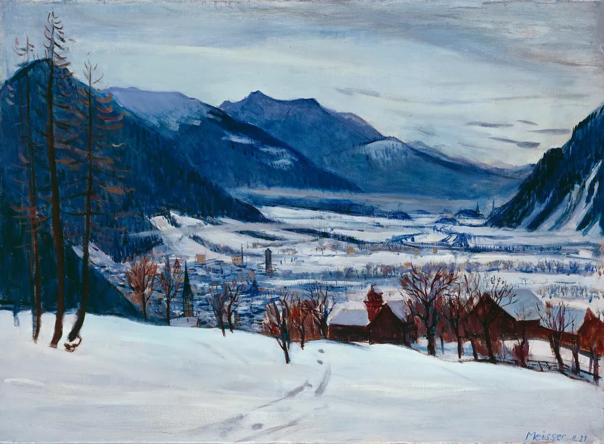 Paysage hivernal près de Coire, 1931