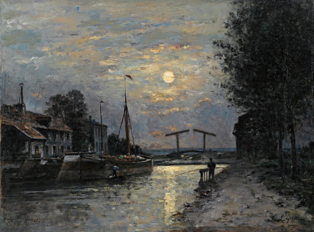 Le Canal Saint-Denis, effet de lune (vers 1876-79)