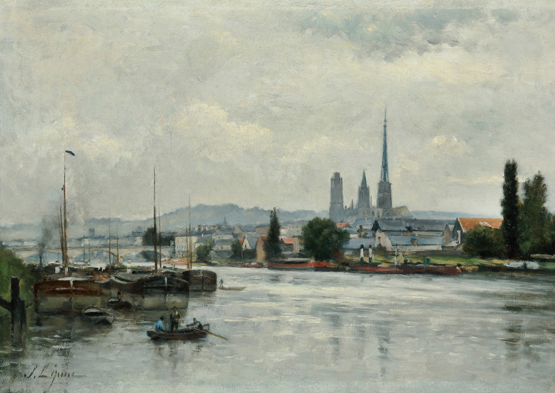 La Seine à Rouen (vers 1874-1878)