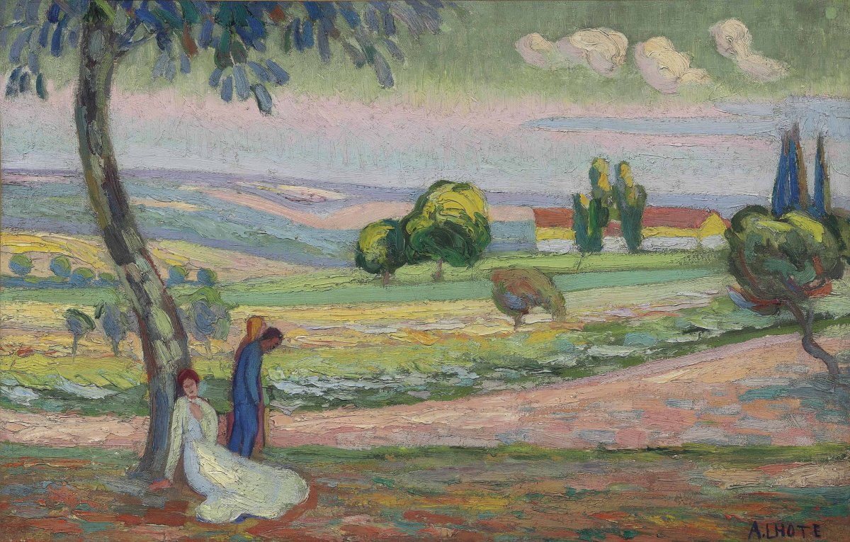 Figures sous un arbre, 1906-1908
