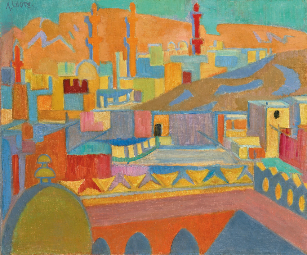 Le Caire d'Ibn Touloun, peint vers 1952