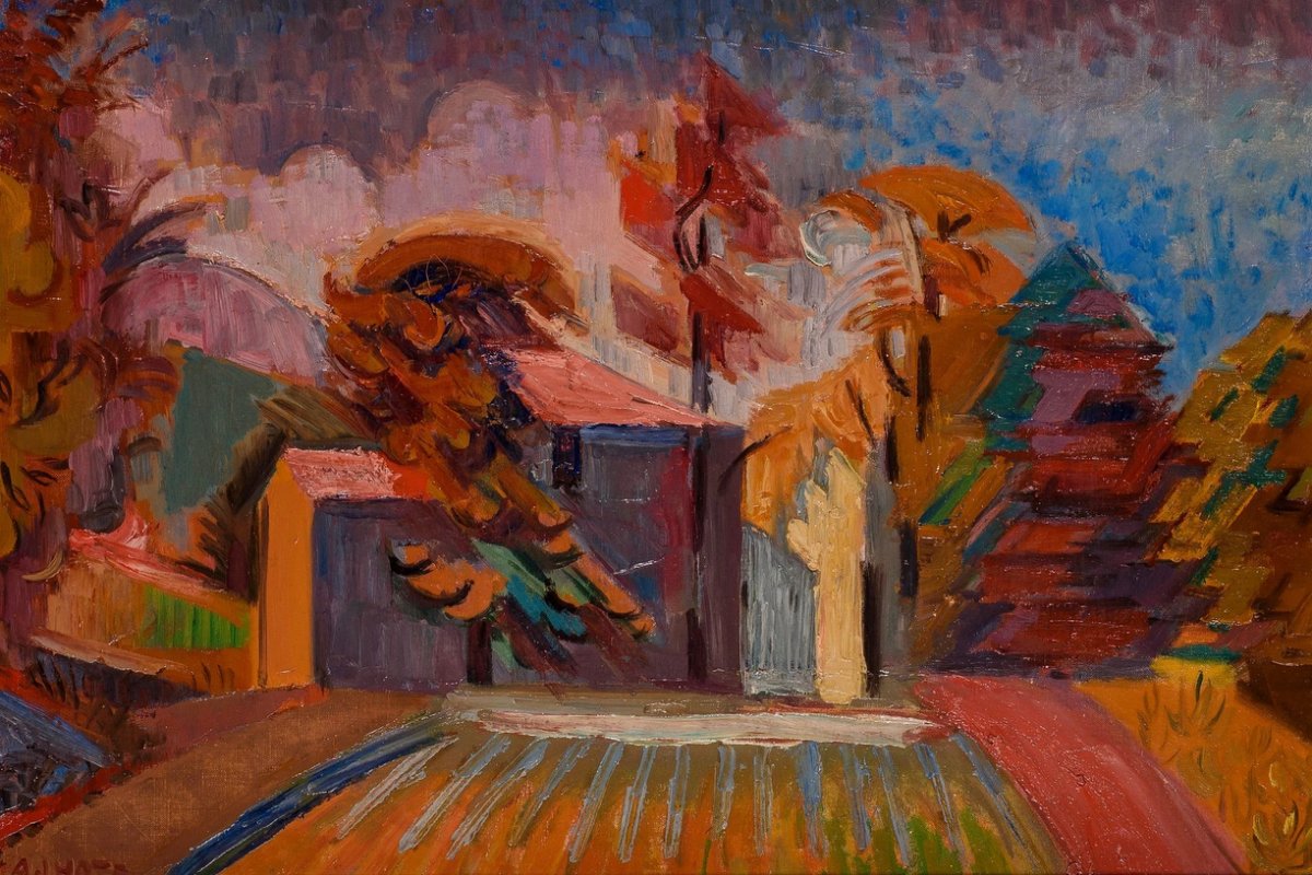 Paysage de La Cadière (Var), vers 1940