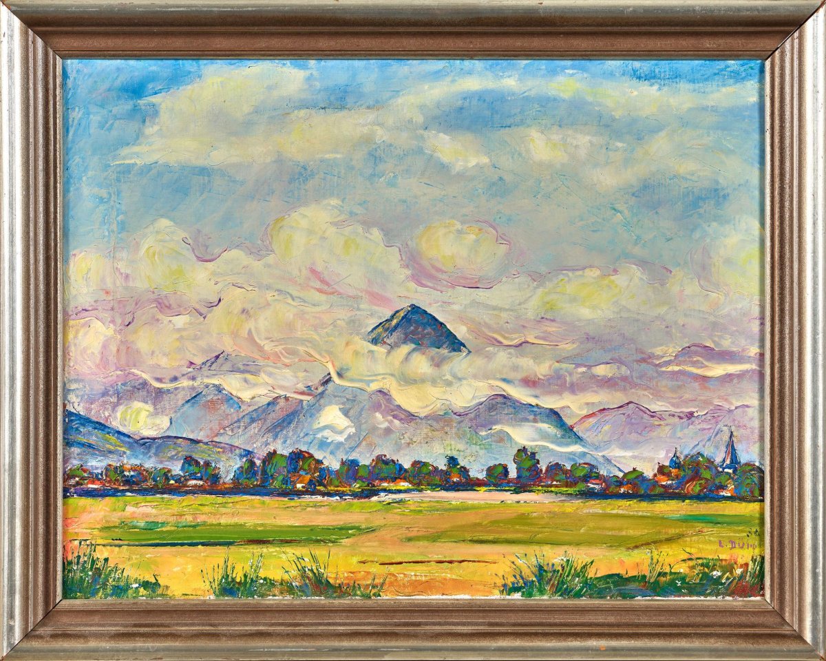 Le Niesen, huile sur toile, 33 x 43 cm