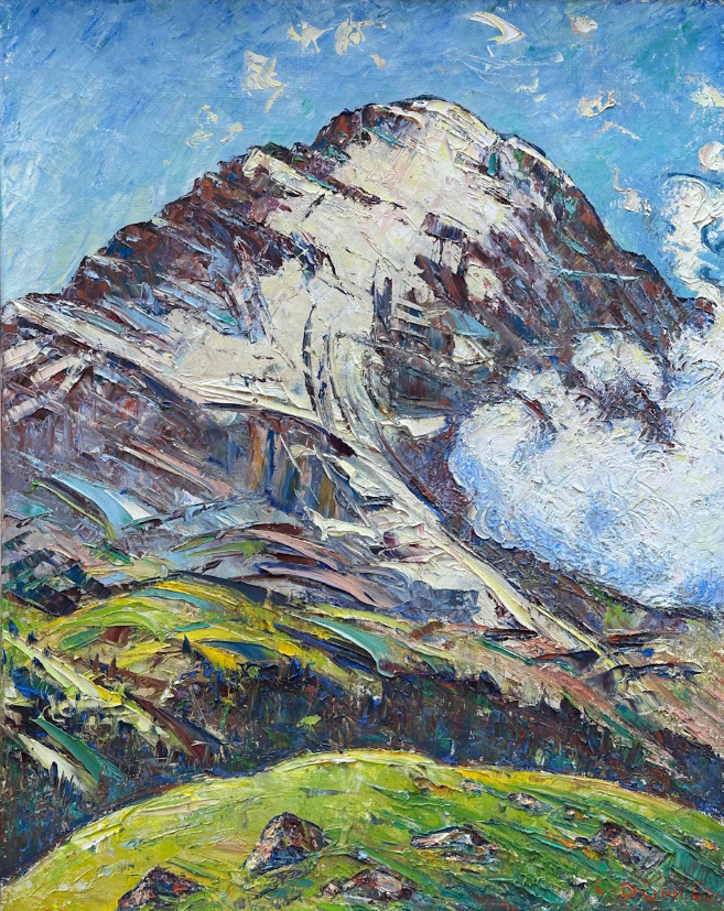 Paysage de montagne estival, 1962 - Paroi nord de l'Eiger, Grindelwald