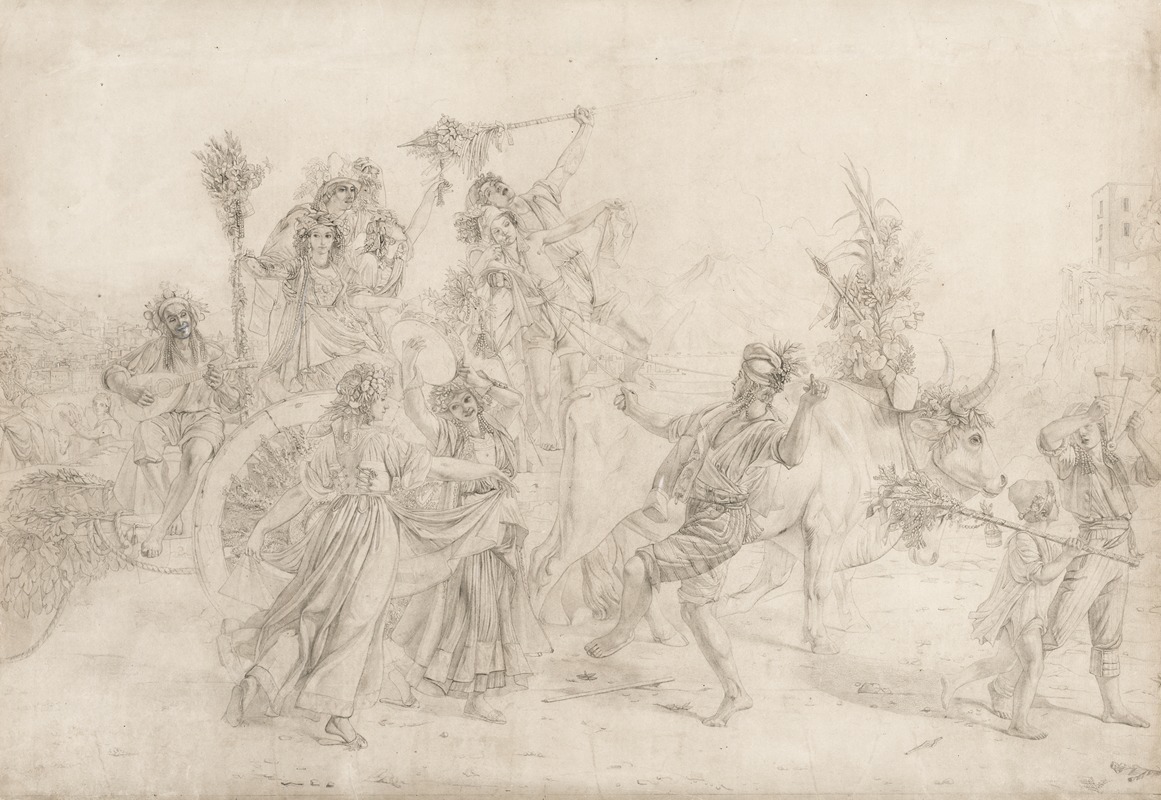  Pèlerins revenant de la fête de la Madonna dell'Arco (1827)