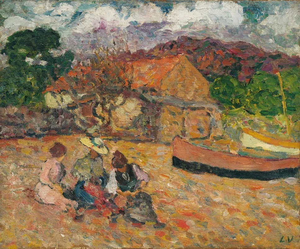 Femmes assises sur la plage (1897)