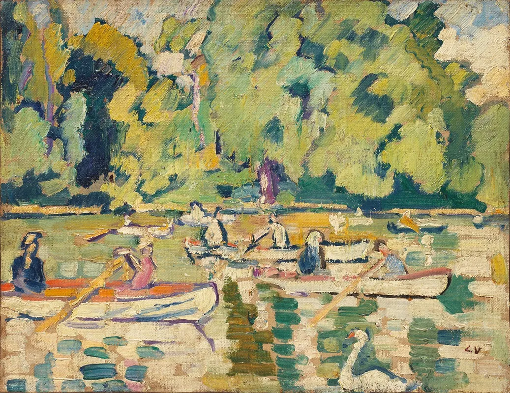 Barques au bois de Boulogne (1938)