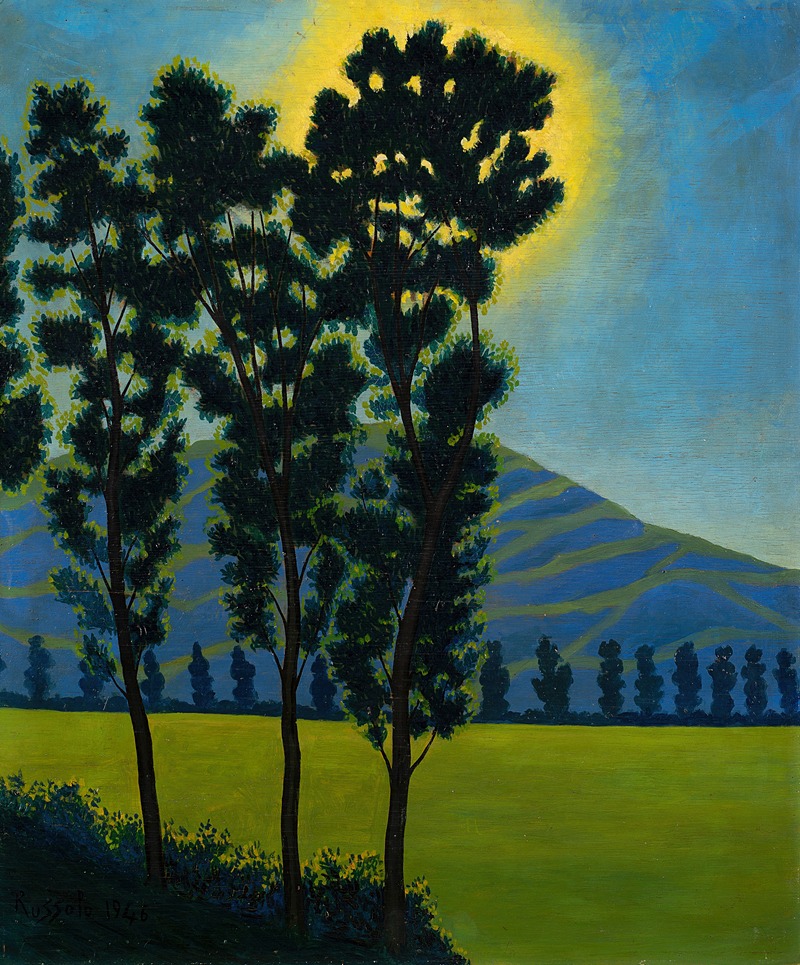 Paysage avec des arbres, 1946