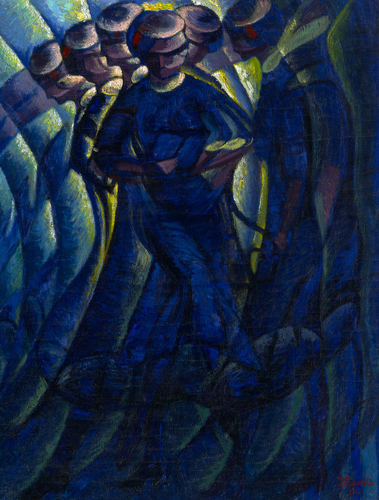 Synthèse plastique des mouvements d'une femme, peinture a l'huile, 86 x 65 cm, Musée de Grenoble, 1912