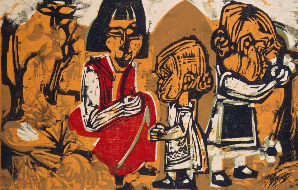 Anna Müller avec Judith et Kaspar (1925)