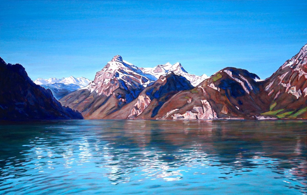 Urirotstock avec le lac d'Uri, 2015