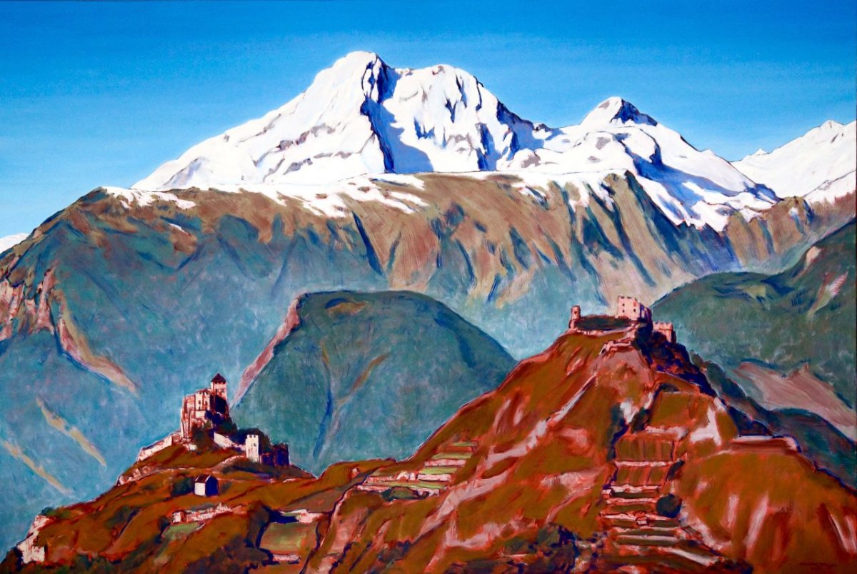 Valère et Tourbillon avec le Grand Muveran, 2016