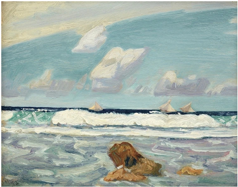 Surf des bateaux de pêche, Barbade, 1932