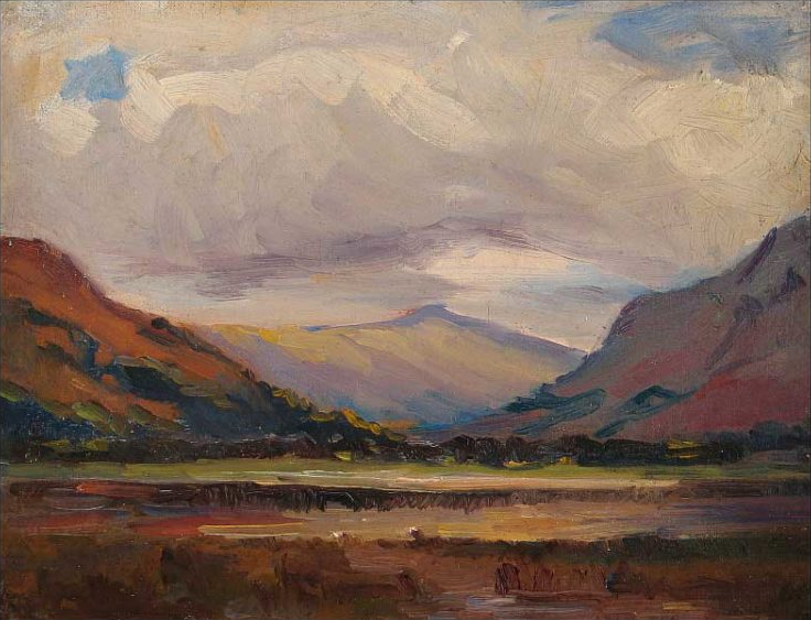 Paysages écossais avec lac et montagnes