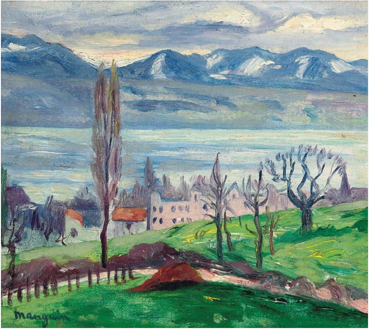Lac de Bret, Suisse, 1915