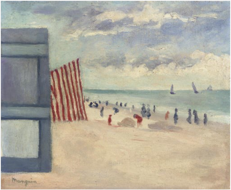 La plage du Touquet, 1902
