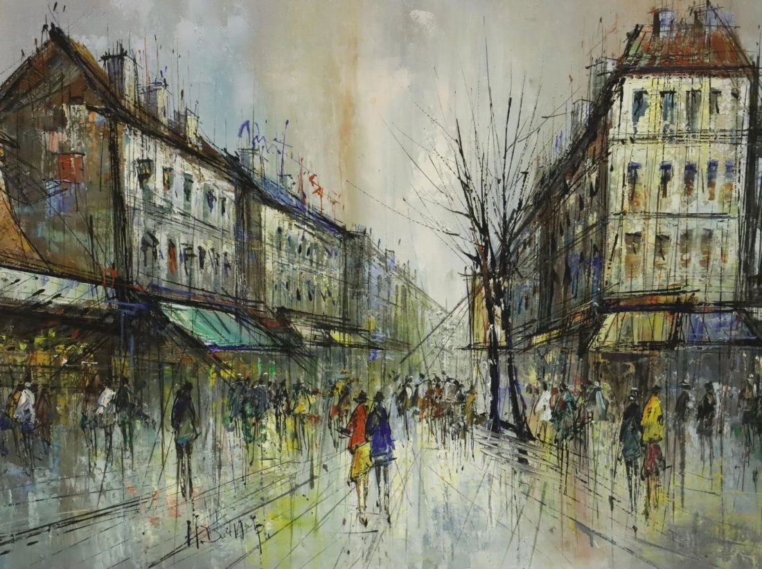 Grande scène de rue parisienne, 1887