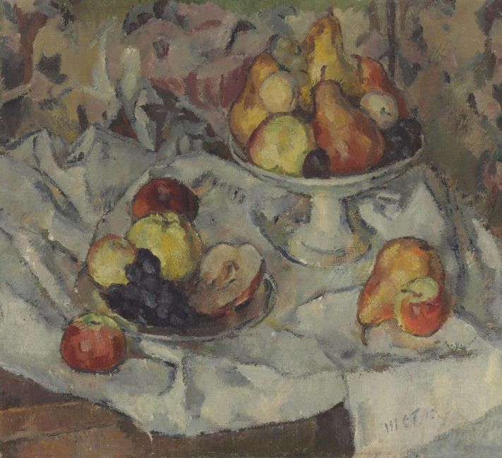 Nature morte avec pommes et poires, vers 1920