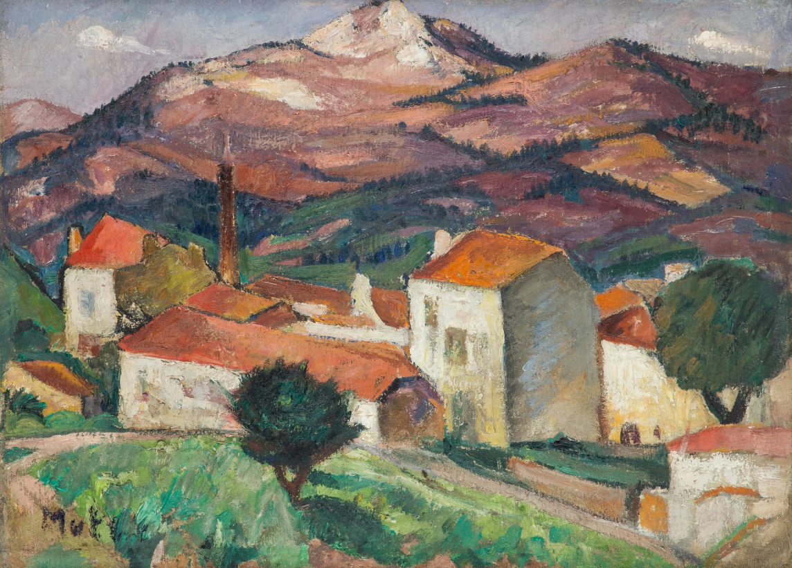 Paysage du sud de la France, vers 1923