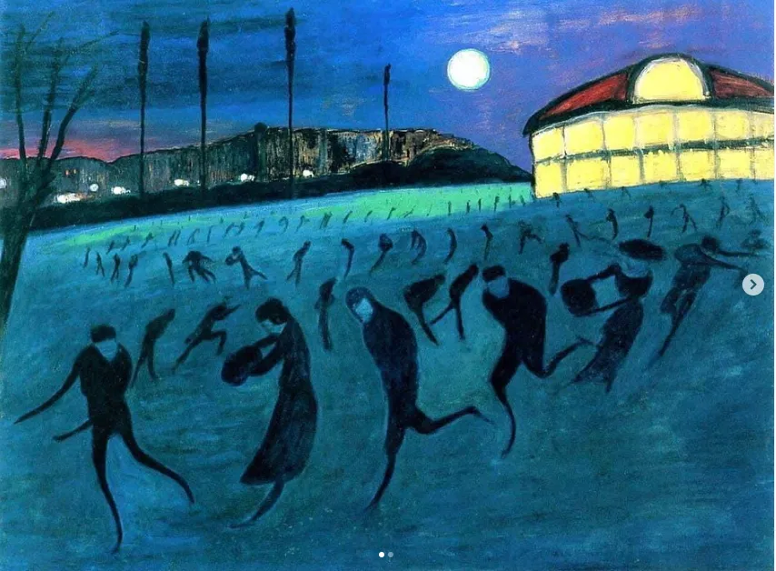 Patineurs sur glace, 1911