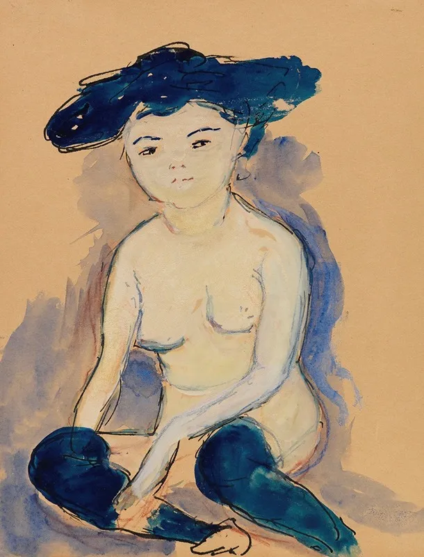 Hélène avec une coiffure japonaise à la mode, 1909