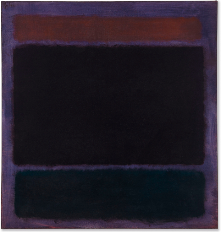 Sans titre (rouille, noir sur prune)