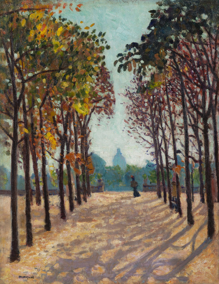 La Promeneuse, allée du Luxembourg, 1898–1899 - Huile sur toile, 65 x 50 cm