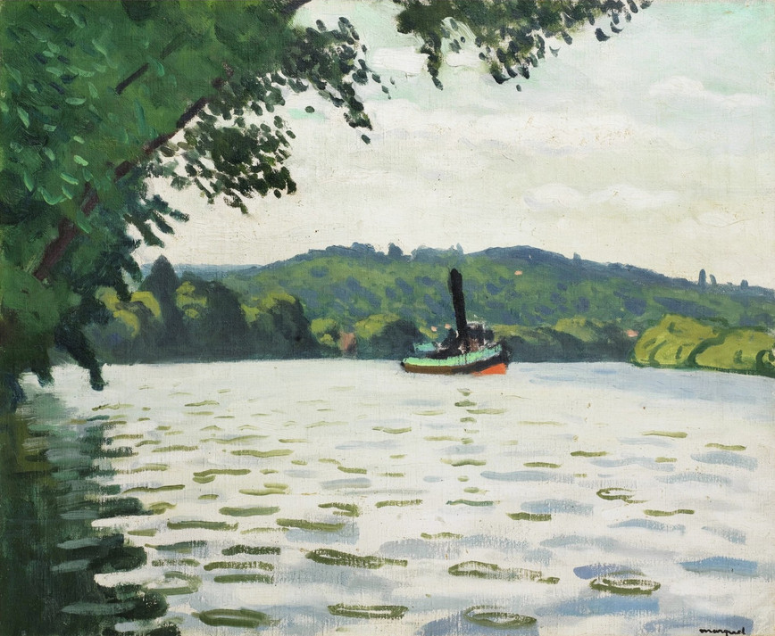 Poissy, le remorqueur, 1929