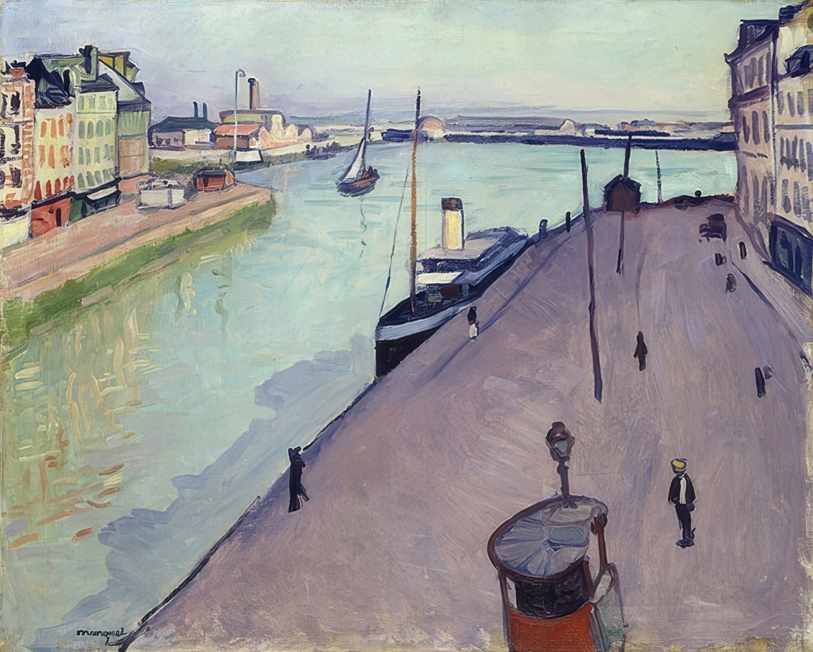 Vue du port du Havre (quai de Notre-Dame), 1911 
