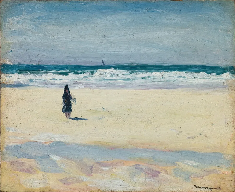 Jeune fille sur la plage