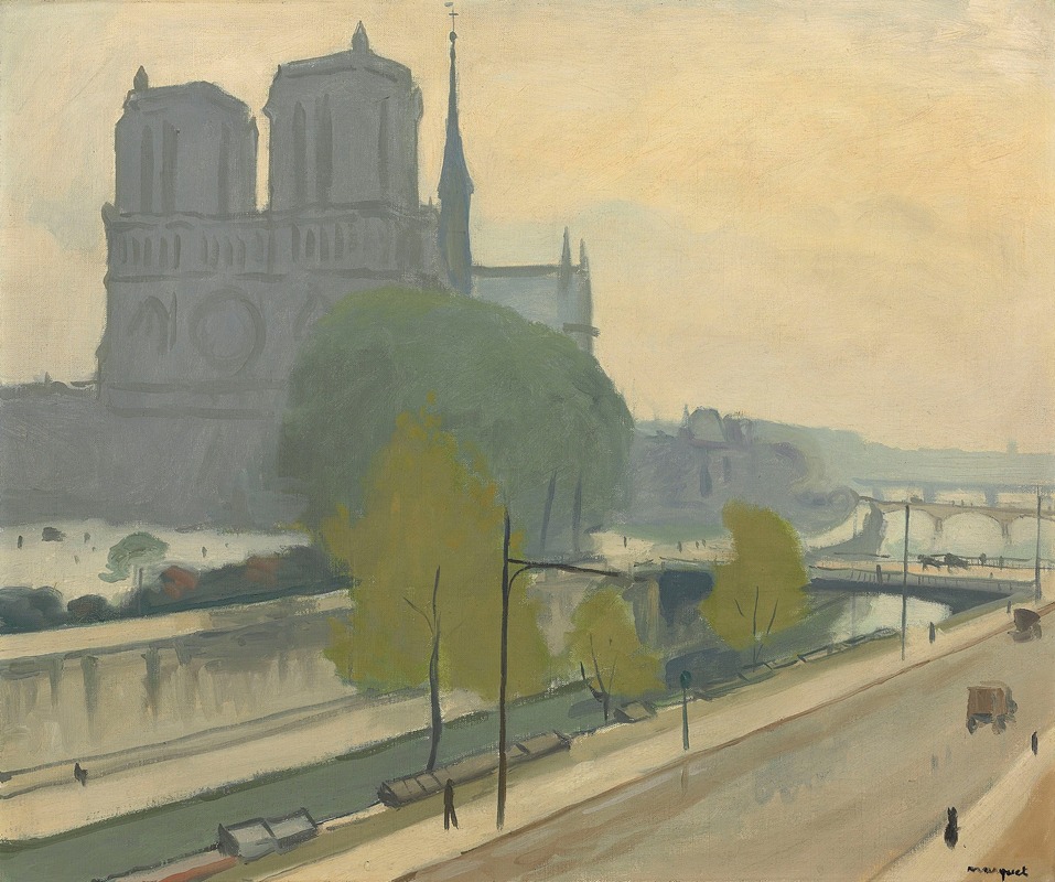 Notre-Dame vue des quais, le soir (1922)